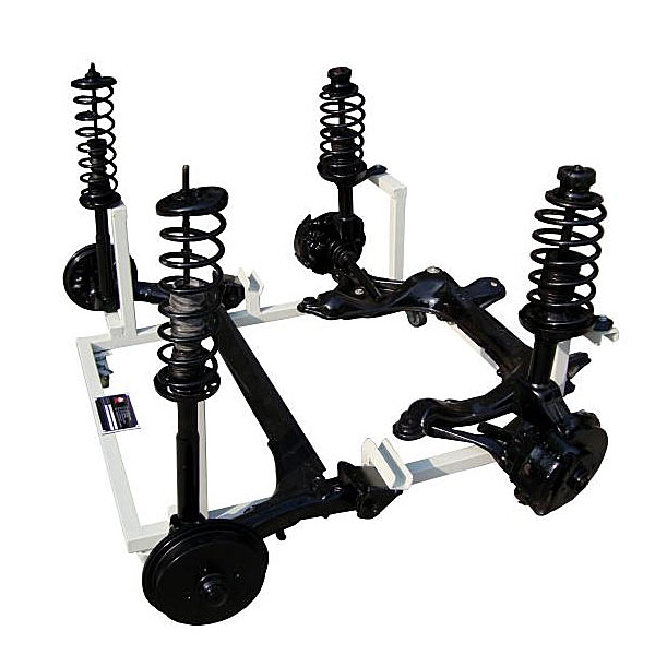 整車懸架結構系統(tǒng)展示拆裝實訓裝置(圖1) 整車懸架構造系統(tǒng)展示拆卸裝配實驗裝置,物料分揀機電實驗臺